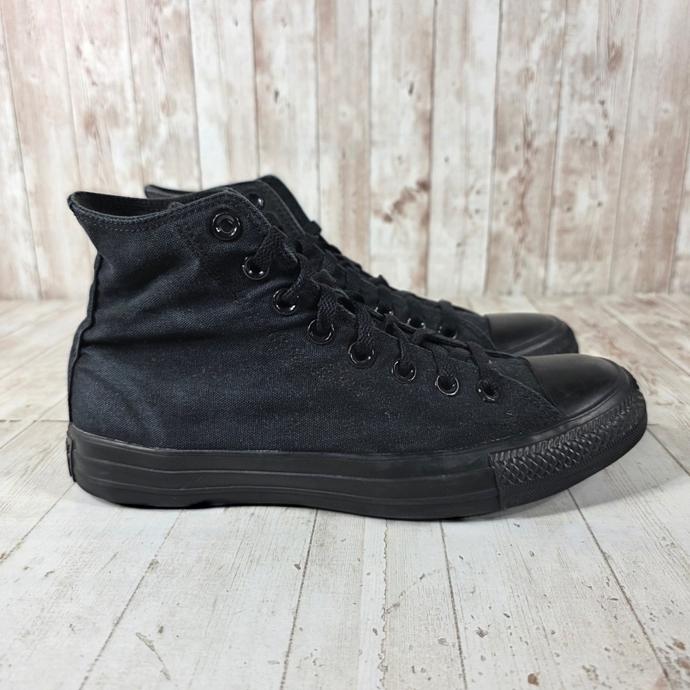 Converse Chuck Taylor All Star High Top Triple Black Sneakers Womens 8.5 M88
